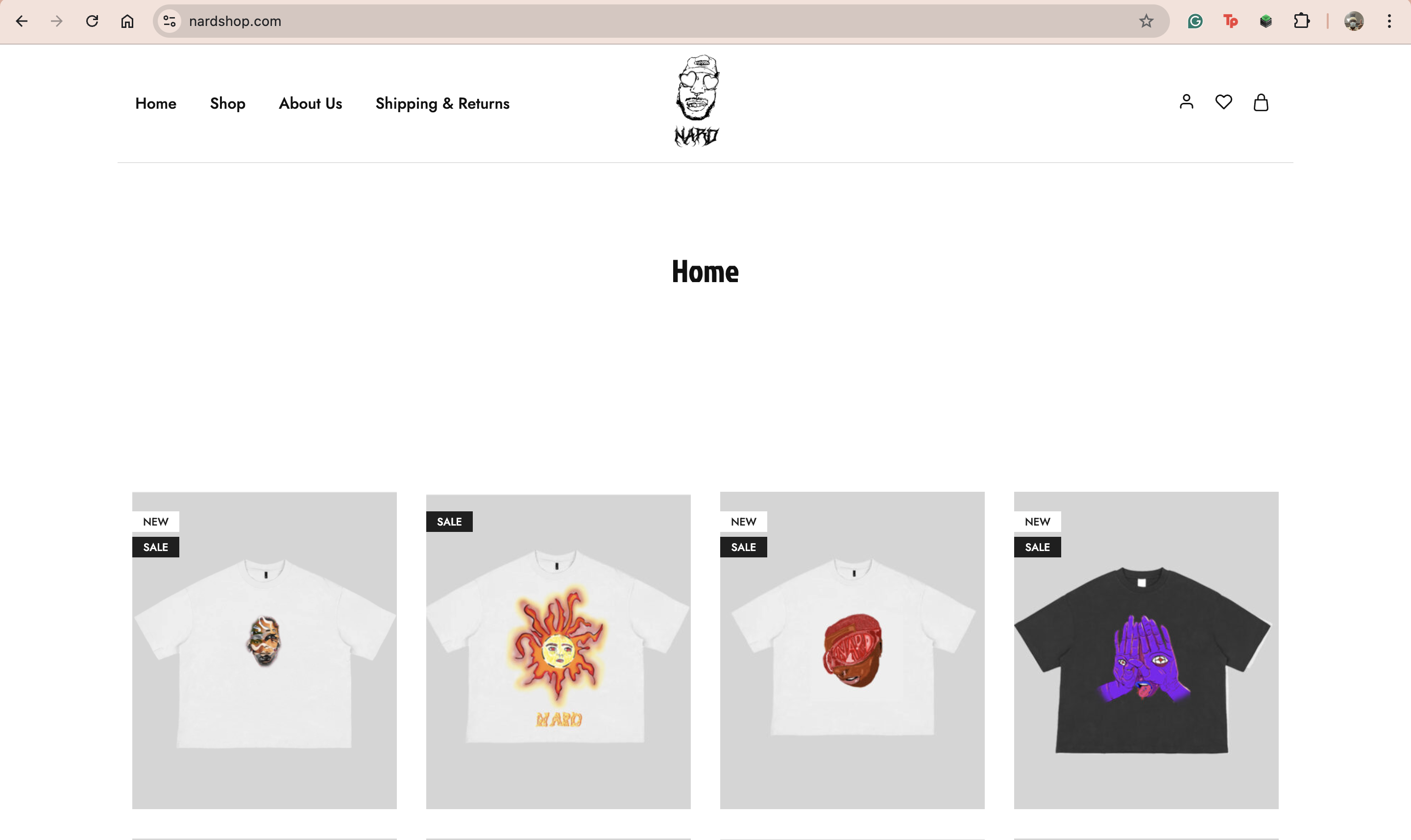 Screenshot of Nard Shop